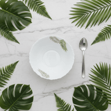 Delcasa White Opalware Serving Bowl with Leaf Design - 7 Inch - Al Kabayel Discount CentreDelcasa White Opalware Serving Bowl with Leaf Design - 7 InchBowlsDELCASAAl Kabayel Discount Centre
