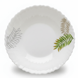 Delcasa White Opalware Soup Bowl with Classic Leaf Design – 8.5 Inch - Al Kabayel Discount CentreDelcasa White Opalware Soup Bowl with Classic Leaf Design – 8.5 InchBowlsDELCASAAl Kabayel Discount Centre