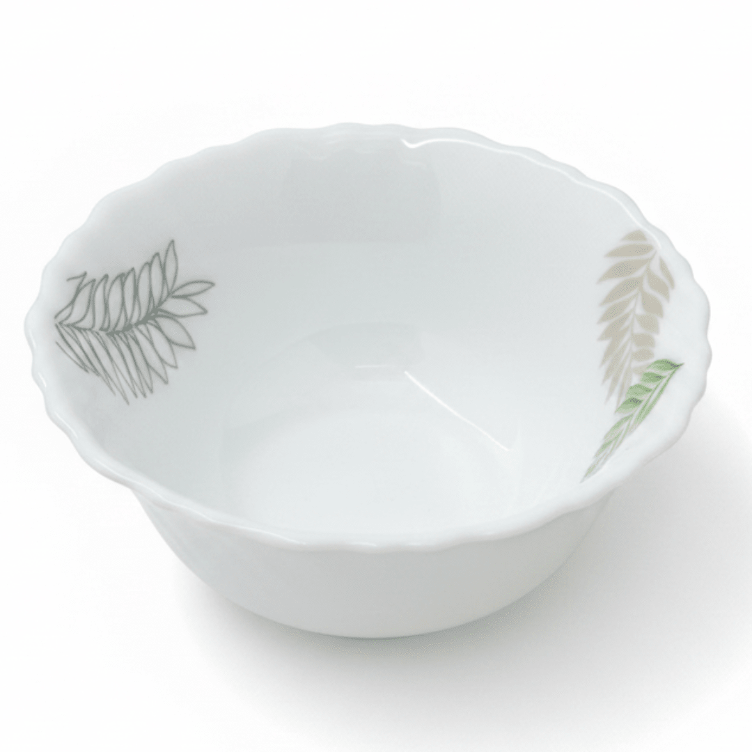 Delcasa White Opalware Soup Plate with Leaf Design - 5.5 Inch - Al Kabayel Discount CentreDelcasa White Opalware Soup Plate with Leaf Design - 5.5 InchPlatesDELCASAAl Kabayel Discount Centre
