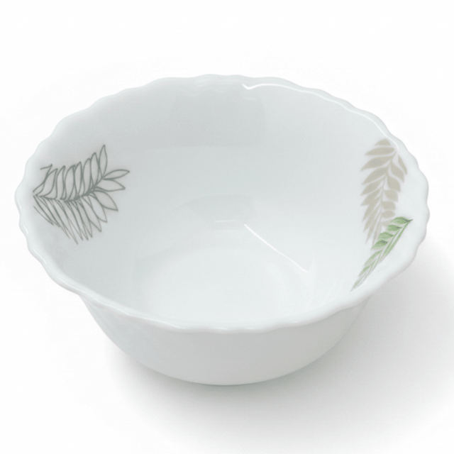 Delcasa White Opalware Soup Plate with Leaf Design - 5.5 Inch - Al Kabayel Discount CentreDelcasa White Opalware Soup Plate with Leaf Design - 5.5 InchPlatesDELCASAAl Kabayel Discount Centre