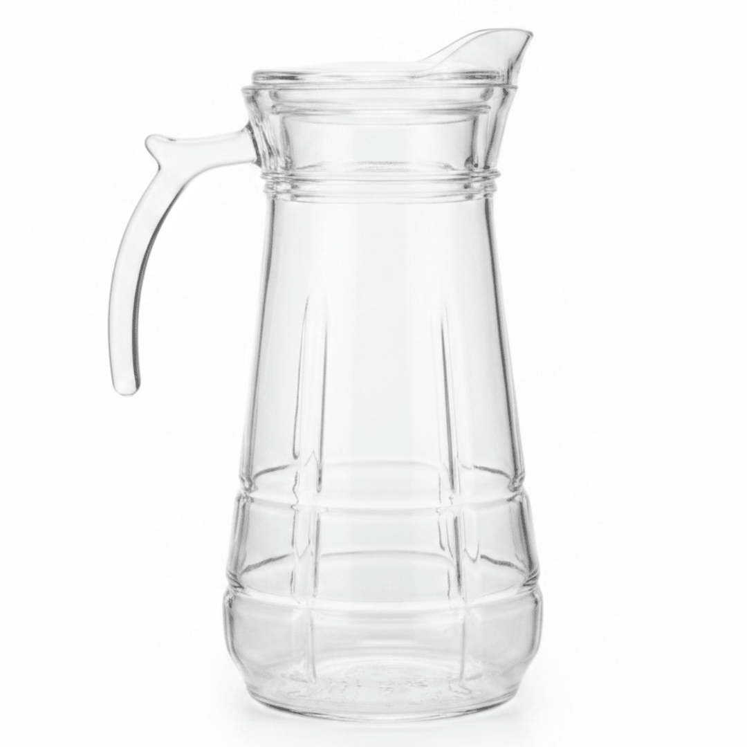 Deli Contemporary Glass Water Jug with Durable Acrylic Lid – Everyday Hydration Pitcher (1.7 L) - Al Kabayel Discount CentreDeli Contemporary Glass Water Jug with Durable Acrylic Lid – Everyday Hydration Pitcher (1.7 L)JugsDELIAl Kabayel Discount Centre