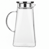 Deli Luxury Glass Water Jug with Polished Silver Lid – Large Capacity Beverage Server (2 L) - Al Kabayel Discount CentreDeli Luxury Glass Water Jug with Polished Silver Lid – Large Capacity Beverage Server (2 L)JugsDELIAl Kabayel Discount Centre