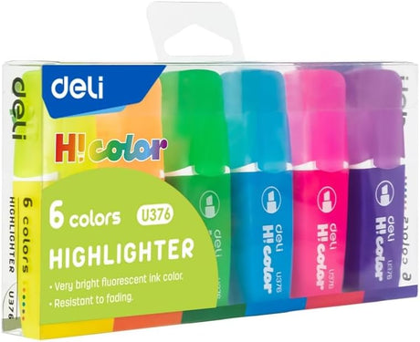 Deli Mini Highlighters Chisel Tip 1 - 5MM - Pack of 6 - Al Kabayel Discount CentreDeli Mini Highlighters Chisel Tip 1 - 5MM - Pack of 6Pens, Pencils & MarkersDELIAl Kabayel Discount Centre