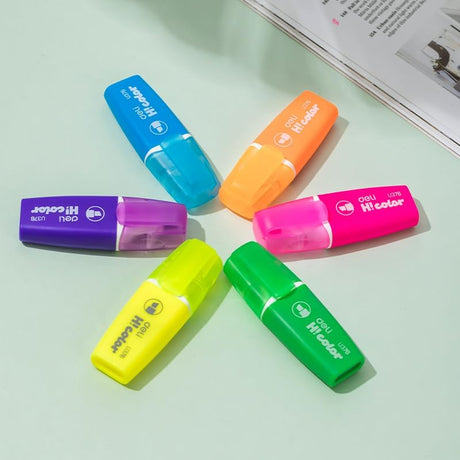 Deli Mini Highlighters Chisel Tip 1 - 5MM - Pack of 6 - Al Kabayel Discount CentreDeli Mini Highlighters Chisel Tip 1 - 5MM - Pack of 6Pens, Pencils & MarkersDELIAl Kabayel Discount Centre