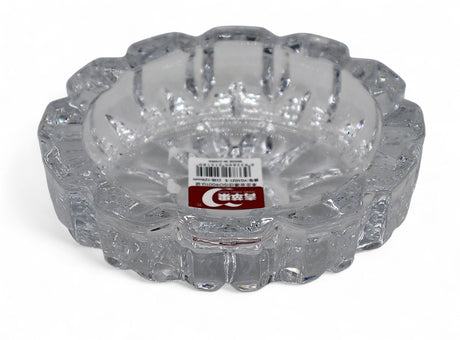 DELI Modern Round Glass Ashtray with Artistic Design – Strong & Stylish Clear Glass Smoking Accessory for Everyday Use – 13×4 cm - Al Kabayel Discount CentreDELI Modern Round Glass Ashtray with Artistic Design – Strong & Stylish Clear Glass Smoking Accessory for Everyday Use – 13×4 cmHome Décor AccentsDELIAl Kabayel Discount Centre