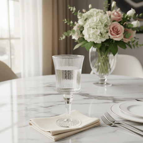 Deli Ribbed Crystal Stem Glass - 250ml - Al Kabayel Discount CentreDeli Ribbed Crystal Stem Glass - 250mlTumblersDELIAl Kabayel Discount Centre