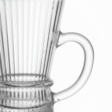 Deli Ribbed Glass Tea Mug with Handle - 140ml - Al Kabayel Discount CentreDeli Ribbed Glass Tea Mug with Handle - 140mlMugsDELIAl Kabayel Discount Centre