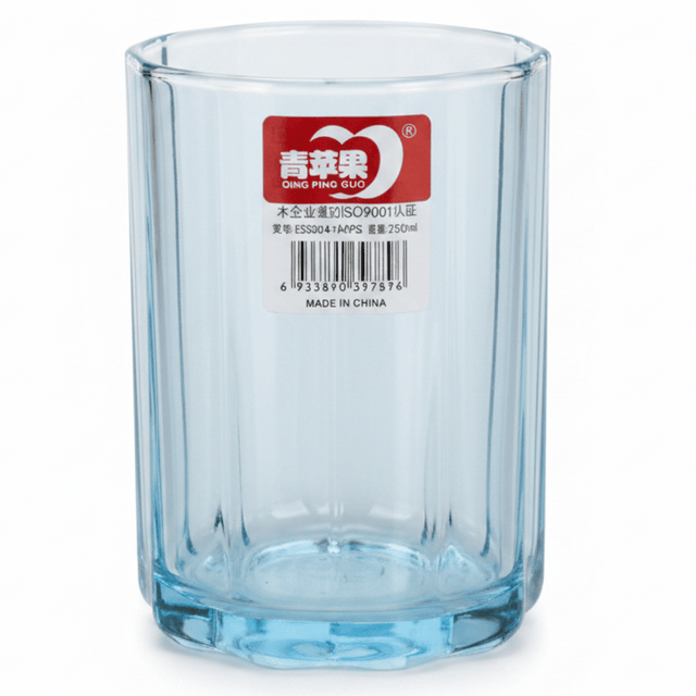 Deli Tinted Blue Water Glass | 250ml | Ribbed Fluted Tumbler - Al Kabayel Discount CentreDeli Tinted Blue Water Glass | 250ml | Ribbed Fluted TumblerTumblersDELIAl Kabayel Discount Centre