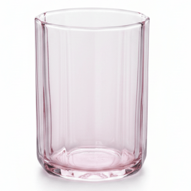 Deli Tinted Pink Water Glass 250ml — Faceted Ribbed Design - Al Kabayel Discount CentreDeli Tinted Pink Water Glass 250ml — Faceted Ribbed DesignTumblersDELIAl Kabayel Discount Centre
