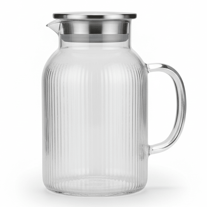 Delisoga 1.56L Elegant Clear Glass Jug with Integrated Glass Handle – Stylish Water, Juice & Iced Tea Pitcher for Home & Office - Al Kabayel Discount CentreDelisoga 1.56L Elegant Clear Glass Jug with Integrated Glass Handle – Stylish Water, Juice & Iced Tea Pitcher for Home & OfficeJugsDELIAl Kabayel Discount Centre