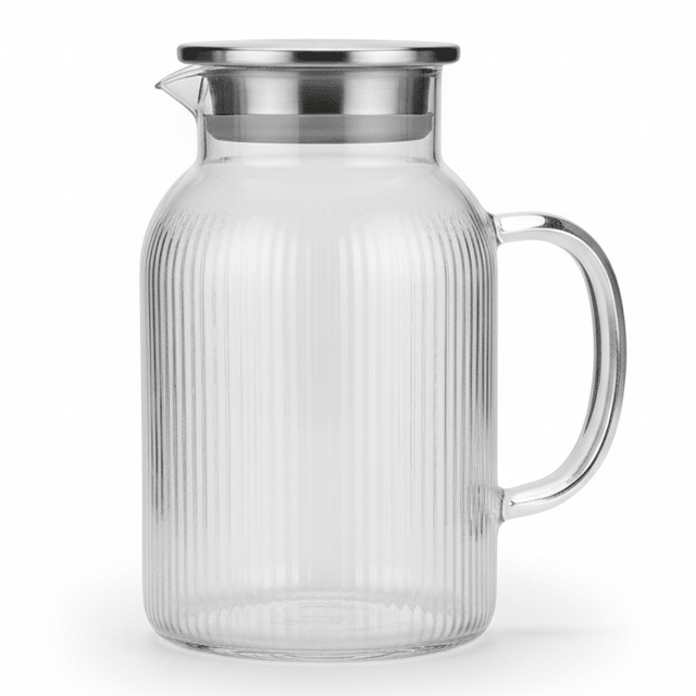 Delisoga 1.56L Elegant Clear Glass Jug with Integrated Glass Handle – Stylish Water, Juice & Iced Tea Pitcher for Home & Office - Al Kabayel Discount CentreDelisoga 1.56L Elegant Clear Glass Jug with Integrated Glass Handle – Stylish Water, Juice & Iced Tea Pitcher for Home & OfficeJugsDELIAl Kabayel Discount Centre