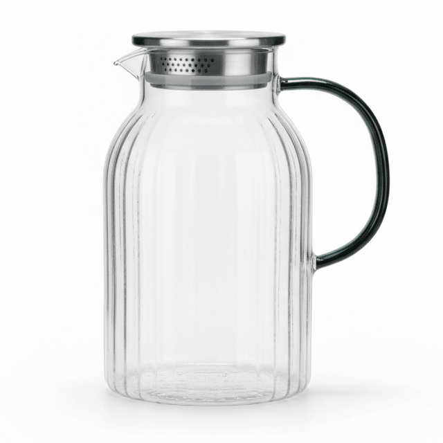 Delisoga 2.1L Extra - Large Capacity Clear Glass Jug with Sturdy Black Handle – Modern Water, Juice & Beverage Serving Pitcher - Al Kabayel Discount CentreDelisoga 2.1L Extra - Large Capacity Clear Glass Jug with Sturdy Black Handle – Modern Water, Juice & Beverage Serving PitcherJugsDELIAl Kabayel Discount Centre