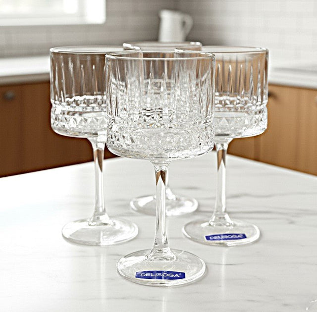 DELISOGA 4 - Piece 500ml Transparent Coupe Glass Set – Luxury Glassware for Cocktails, Champagne & Special Occasions - Al Kabayel Discount CentreDELISOGA 4 - Piece 500ml Transparent Coupe Glass Set – Luxury Glassware for Cocktails, Champagne & Special OccasionsDrinkware SetsDELISOGAAl Kabayel Discount Centre