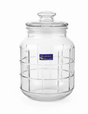 Delisoga Airtight Glass Storage Jar with Grid Emboss Design & Glass Lid — 2200ml - Al Kabayel Discount CentreDelisoga Airtight Glass Storage Jar with Grid Emboss Design & Glass Lid — 2200mlJars & Food SaversDELISOGAAl Kabayel Discount Centre
