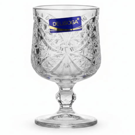 Delisoga Crystal Cut Glass Ice Cream Cup | Diamond Pattern Goblet | 150ml - Al Kabayel Discount CentreDelisoga Crystal Cut Glass Ice Cream Cup | Diamond Pattern Goblet | 150mlTumblersDELISOGAAl Kabayel Discount Centre