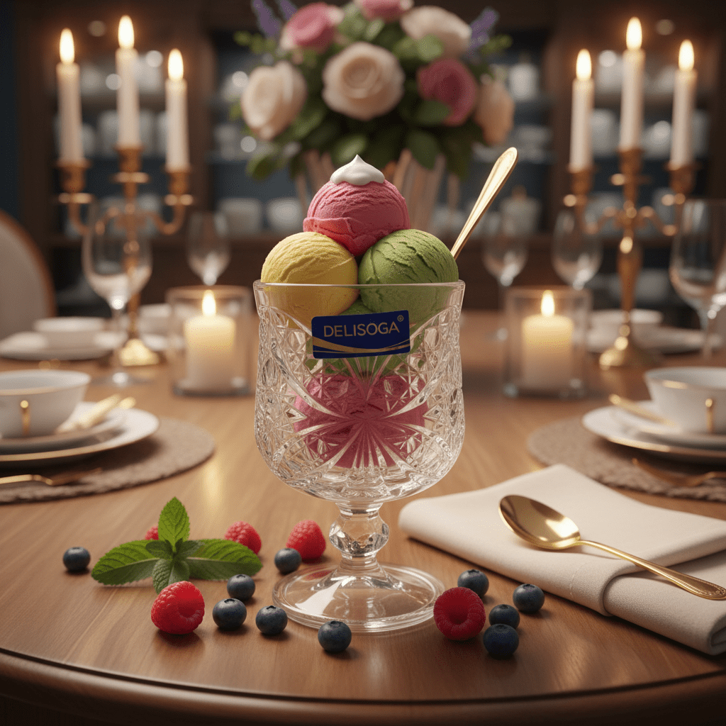 Delisoga Crystal Cut Glass Ice Cream Cup | Diamond Pattern Goblet | 150ml - Al Kabayel Discount CentreDelisoga Crystal Cut Glass Ice Cream Cup | Diamond Pattern Goblet | 150mlTumblersDELISOGAAl Kabayel Discount Centre