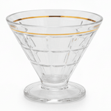 Delisoga Crystal Glass Ice Cream Cup 165ml – Diamond - Cut with Gold Rim - Al Kabayel Discount CentreDelisoga Crystal Glass Ice Cream Cup 165ml – Diamond - Cut with Gold RimTumblersDELISOGAAl Kabayel Discount Centre