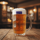 Delisoga Designer Elegant Glass Beer Mug Premium Quality Clear Glass for Serving Drinks – 450 ml - Al Kabayel Discount CentreDelisoga Designer Elegant Glass Beer Mug Premium Quality Clear Glass for Serving Drinks – 450 mlMugsDELISOGAAl Kabayel Discount Centre