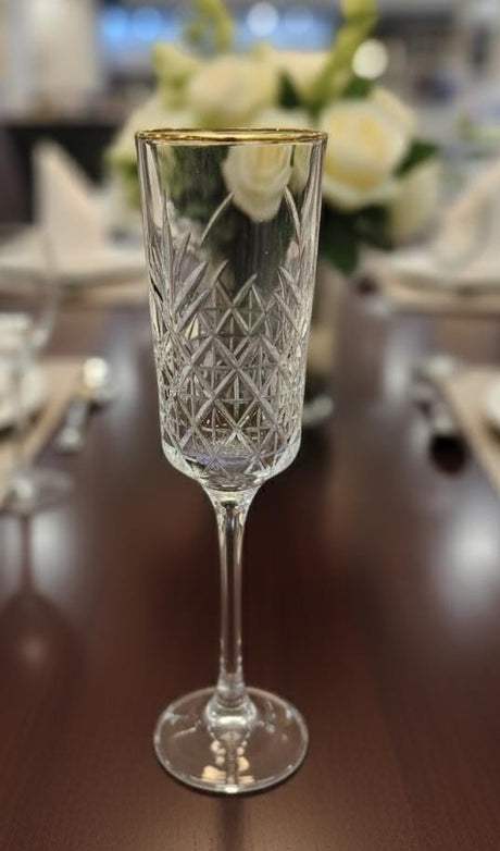 DELISOGA Elegant Stem Glass Set – 6 Pieces of 180ml Transparent Crystal - Style Glassware for Wine, Cocktails and Beverages - Al Kabayel Discount CentreDELISOGA Elegant Stem Glass Set – 6 Pieces of 180ml Transparent Crystal - Style Glassware for Wine, Cocktails and BeveragesDrinkware SetsDELISOGAAl Kabayel Discount Centre