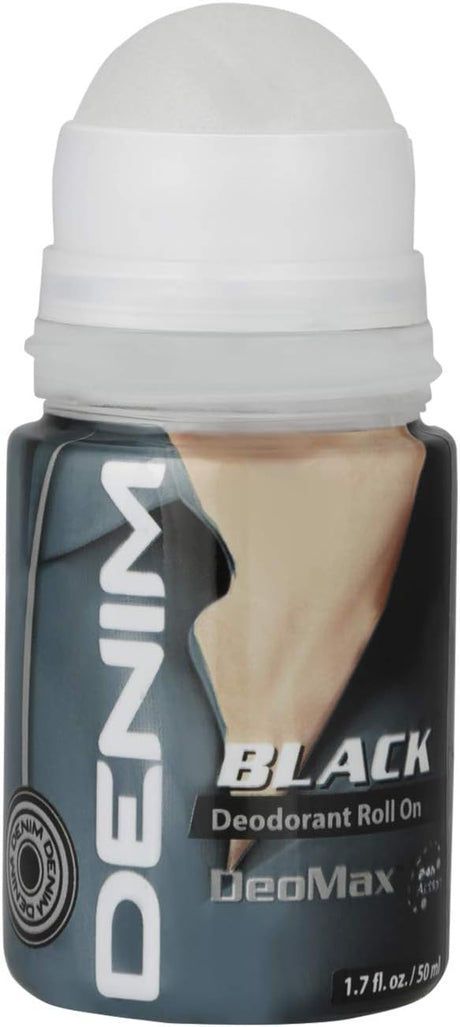 Denim DeoMax Deodorant Roll On For Men - Black - 24 - Hr Freshness - Great Smell - Feel Confident - Bad Odour protection - Long Lasting - Anti - Biofilm - All Skin Types - 50ML - Al Kabayel Discount CentreDenim DeoMax Deodorant Roll On For Men - Black - 24 - Hr Freshness - Great Smell - Feel Confident - Bad Odour protection - Long Lasting - Anti - Biofilm - All Skin Types - 50MLDeodorants & AntiperspirantsDENIMAl Kabayel Discount Centre