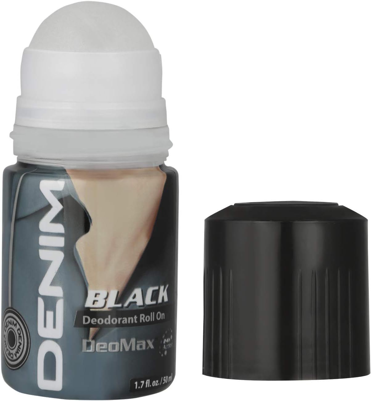 Denim DeoMax Deodorant Roll On For Men - Black - 24 - Hr Freshness - Great Smell - Feel Confident - Bad Odour protection - Long Lasting - Anti - Biofilm - All Skin Types - 50ML - Al Kabayel Discount CentreDenim DeoMax Deodorant Roll On For Men - Black - 24 - Hr Freshness - Great Smell - Feel Confident - Bad Odour protection - Long Lasting - Anti - Biofilm - All Skin Types - 50MLDeodorants & AntiperspirantsDENIMAl Kabayel Discount Centre