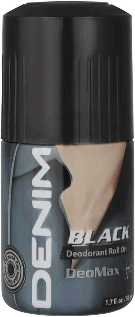 Denim DeoMax Deodorant Roll On For Men - Black - 24 - Hr Freshness - Great Smell - Feel Confident - Bad Odour protection - Long Lasting - Anti - Biofilm - All Skin Types - 50ML - Al Kabayel Discount CentreDenim DeoMax Deodorant Roll On For Men - Black - 24 - Hr Freshness - Great Smell - Feel Confident - Bad Odour protection - Long Lasting - Anti - Biofilm - All Skin Types - 50MLDeodorants & AntiperspirantsDENIMAl Kabayel Discount Centre