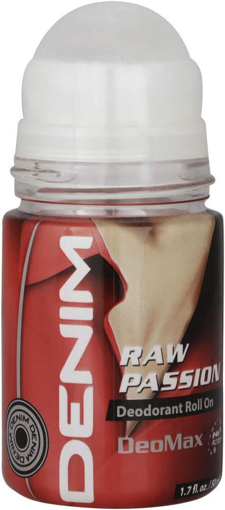 Denim DeoMax Deodorant Roll On For Men - RAW PASSION - 24 - Hr Freshness - Great Smell - Feel Confident - Bad Odour protection - Long Lasting - Anti - Biofilm - All Skin Types - 50ML - Al Kabayel Discount CentreDenim DeoMax Deodorant Roll On For Men - RAW PASSION - 24 - Hr Freshness - Great Smell - Feel Confident - Bad Odour protection - Long Lasting - Anti - Biofilm - All Skin Types - 50MLDeodorants & AntiperspirantsDENIMAl Kabayel Discount Centre