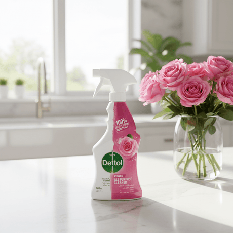 Dettol All Purpose Cleaner Rose Scent Spray - 500ml - Al Kabayel Discount CentreDettol All Purpose Cleaner Rose Scent Spray - 500mlHousehold CleaningDETTOLAl Kabayel Discount Centre