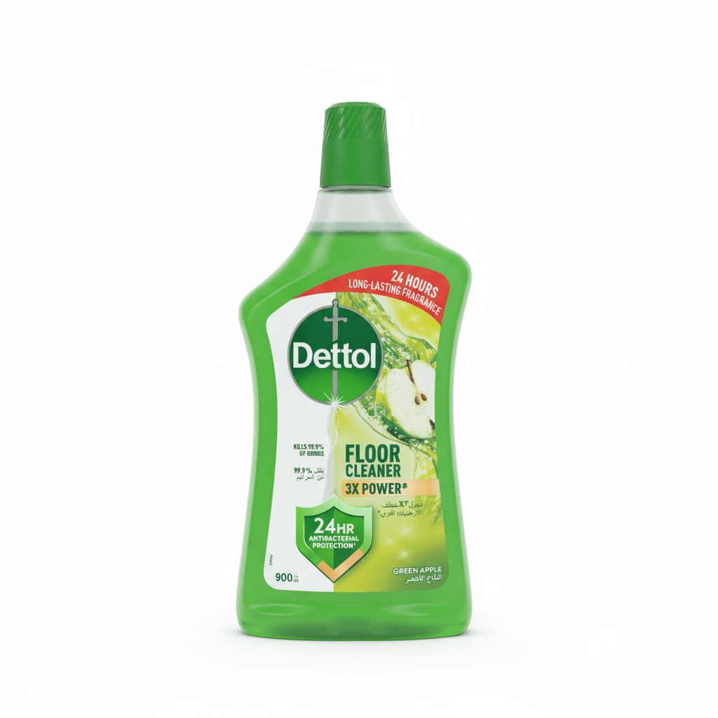Dettol Green Apple Antibacterial Protection Power Floor Cleaner - 900 ml - Al Kabayel Discount CentreDettol Green Apple Antibacterial Protection Power Floor Cleaner - 900 mlHousehold CleaningDETTOLAl Kabayel Discount Centre