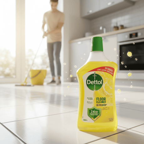 Dettol Lemon Antibacterial Protection Power Floor Cleaner - 900ml - Al Kabayel Discount CentreDettol Lemon Antibacterial Protection Power Floor Cleaner - 900mlHousehold CleaningDETTOLAl Kabayel Discount Centre