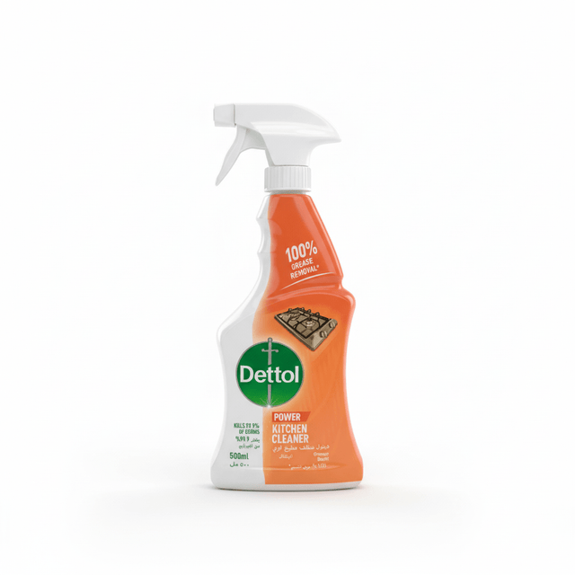 Dettol Orange Burst Antibacterial Kitchen Cleaner Spray - 500ml - Al Kabayel Discount CentreDettol Orange Burst Antibacterial Kitchen Cleaner Spray - 500mlHousehold CleaningDETTOLAl Kabayel Discount Centre