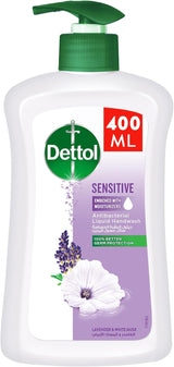 Dettol Sensitive Liquid Handwash Pump, Lavender & White Musk Scent, 400ml - Al Kabayel Discount CentreDettol Sensitive Liquid Handwash Pump, Lavender & White Musk Scent, 400mlHandwashDETTOLAl Kabayel Discount Centre
