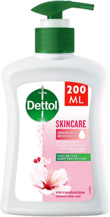 Dettol Skincare Liquid Handwash Pump, Rose & Sakura Blossom Scent, 200ml - Al Kabayel Discount CentreDettol Skincare Liquid Handwash Pump, Rose & Sakura Blossom Scent, 200mlHandwashDETTOLAl Kabayel Discount Centre