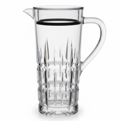 Diamond Cut Luxury Clear Acrylic Beverage Jug with Elegant Crystal Style Finish – 1.8 Litre - Al Kabayel Discount CentreDiamond Cut Luxury Clear Acrylic Beverage Jug with Elegant Crystal Style Finish – 1.8 LitreJugsAKDCAl Kabayel Discount Centre