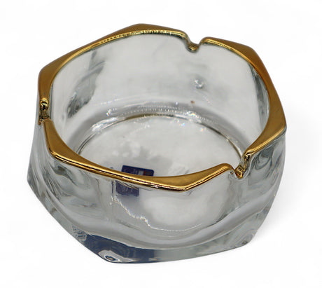 DIAMONDS Diamond - Shaped Glass Ashtray with Golden Border – Stylish and Durable Modern Design Smoking Accessory for Indoor & Outdoor Use – 11×5 cm - Al Kabayel Discount CentreDIAMONDS Diamond - Shaped Glass Ashtray with Golden Border – Stylish and Durable Modern Design Smoking Accessory for Indoor & Outdoor Use – 11×5 cmHome Décor AccentsDIAMONDSAl Kabayel Discount Centre