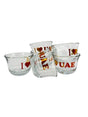 DIMLAJ 6pcs Glass Cawa Cup 90ml with I Love UAE Design - Al Kabayel Discount CentreDIMLAJ 6pcs Glass Cawa Cup 90ml with I Love UAE DesignTea CupsDIMLAJAl Kabayel Discount Centre