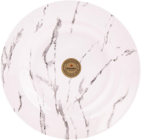 Dinewell Melamine Round Serving Soup Plate - 23CM - White&Grey - Al Kabayel Discount CentreDinewell Melamine Round Serving Soup Plate - 23CM - White&GreyPlatesDINEWELLAl Kabayel Discount Centre