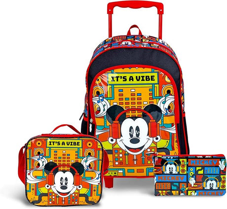 Disney Mickey and Friends - It's A Vibe 3 - in - 1 School Set Includes 16" Trolley Bag, Lunch Bag, Pencil Case - Al Kabayel Discount CentreDisney Mickey and Friends - It's A Vibe 3 - in - 1 School Set Includes 16" Trolley Bag, Lunch Bag, Pencil CaseSchool BagsDisneyAl Kabayel Discount Centre