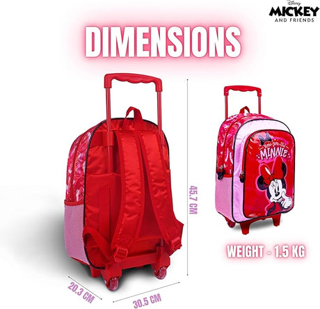 Disney Mickey and Friends - Minnie Mouse 3 - in - 1 School Set, Include 16" Trolley Bag, Lunch Bag, Pencil Case - Al Kabayel Discount CentreDisney Mickey and Friends - Minnie Mouse 3 - in - 1 School Set, Include 16" Trolley Bag, Lunch Bag, Pencil CaseSchool BagsDISNEYAl Kabayel Discount Centre