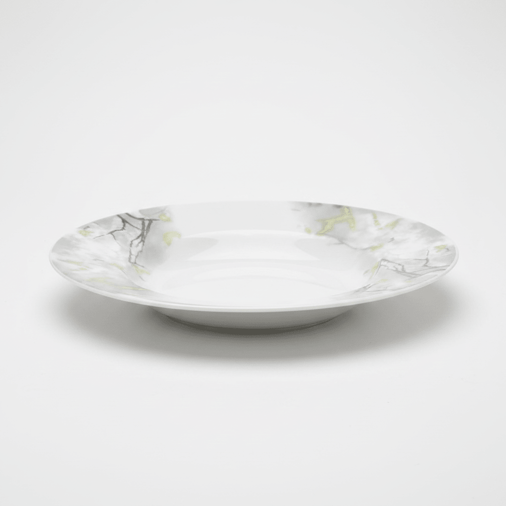 Diva Pearl White Opalware Deep Soup Plate with Grey Design – 25 cm - Al Kabayel Discount CentreDiva Pearl White Opalware Deep Soup Plate with Grey Design – 25 cmPlatesDIVAAl Kabayel Discount Centre