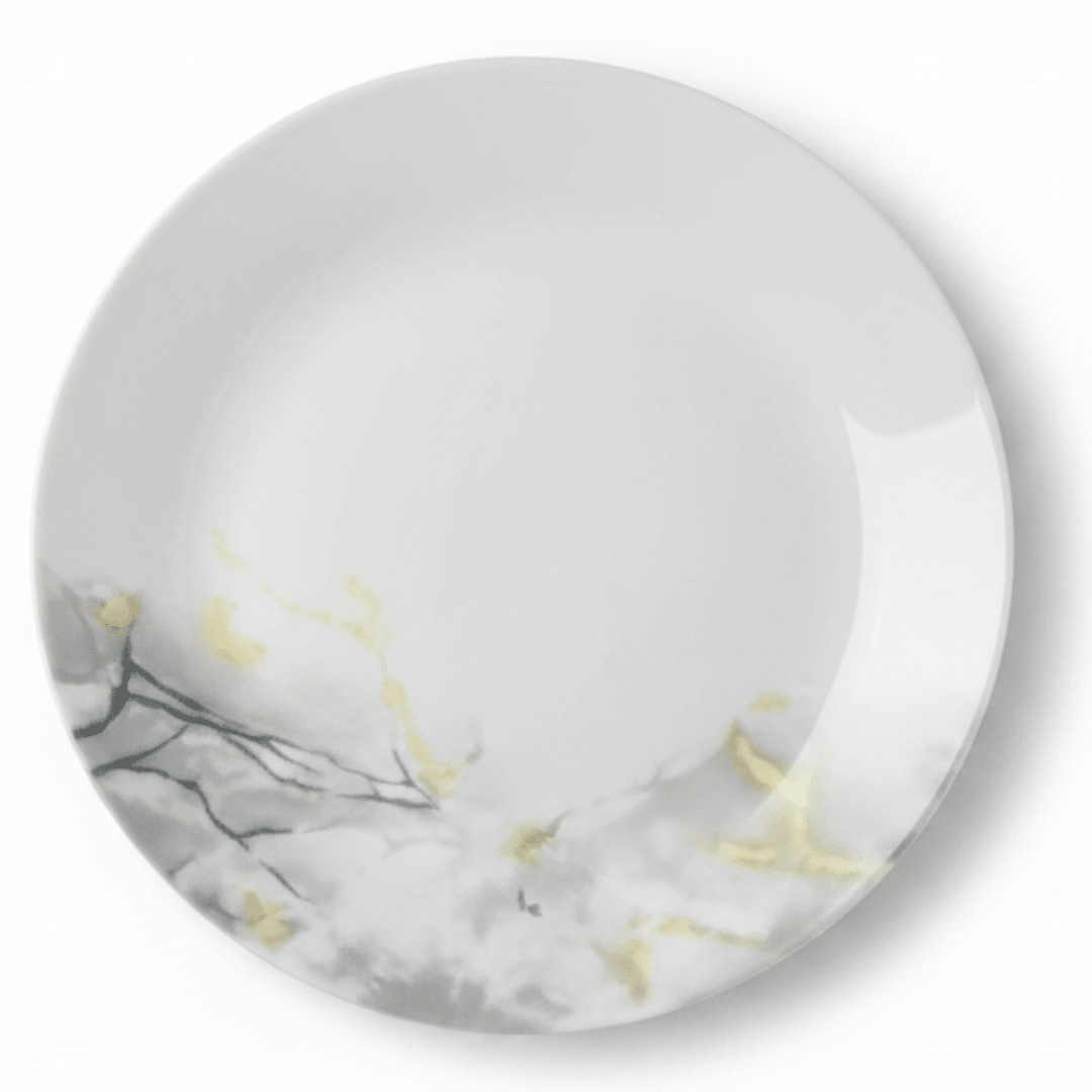 Diva Pearl White Opalware Dinner Plate with Contemporary Grey Design – 27 cm - Al Kabayel Discount CentreDiva Pearl White Opalware Dinner Plate with Contemporary Grey Design – 27 cmPlatesDIVAAl Kabayel Discount Centre