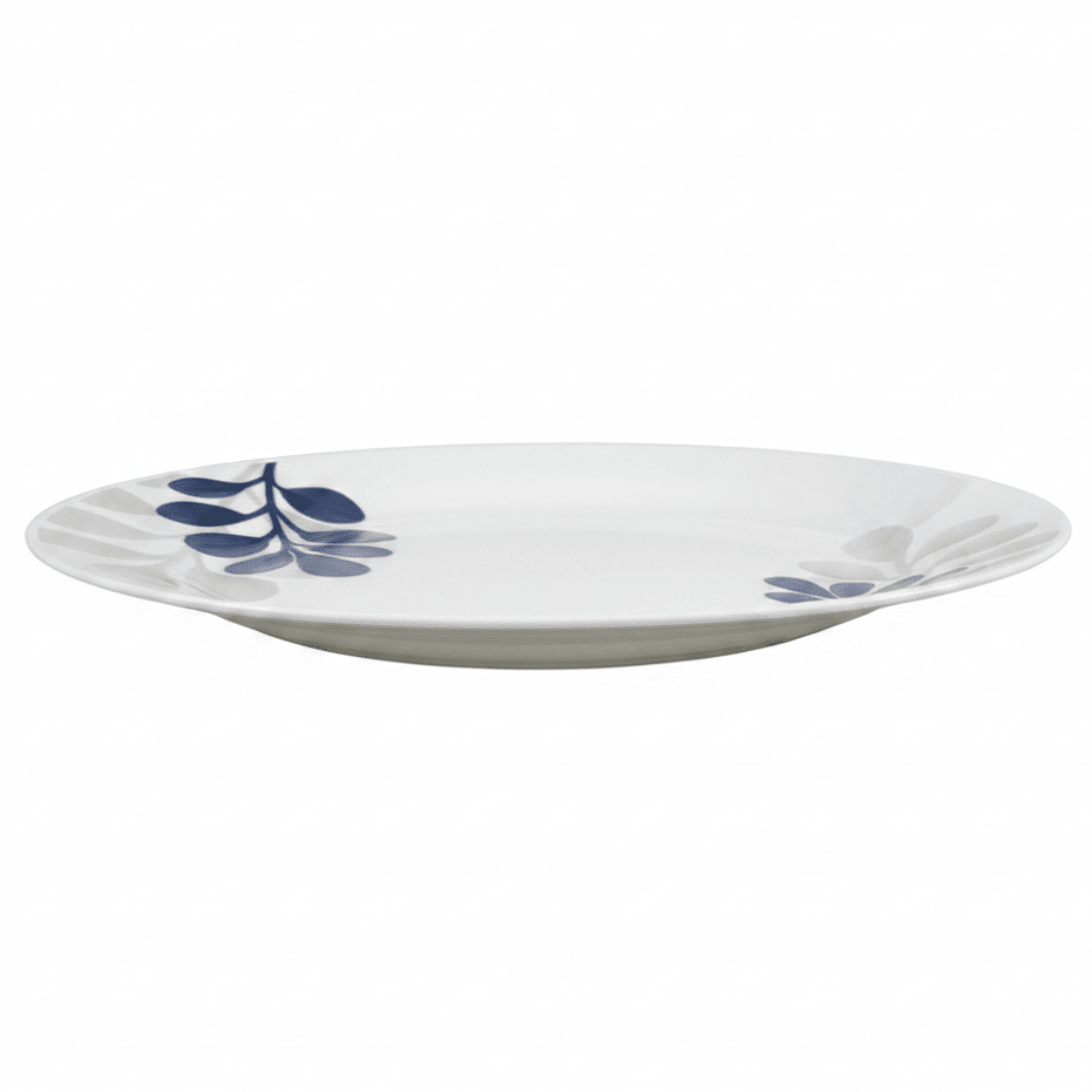 Diva Pearl White Opalware Dinner Plate with Elegant Leaf Design – 27 cm - Al Kabayel Discount CentreDiva Pearl White Opalware Dinner Plate with Elegant Leaf Design – 27 cmPlatesDIVAAl Kabayel Discount Centre
