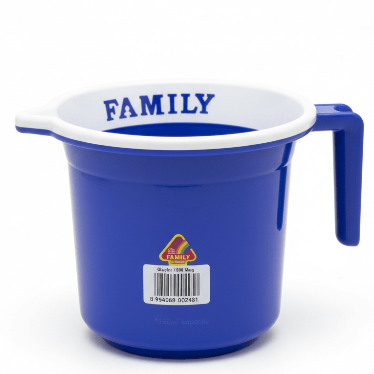 Divya Plastic Mug – 1500 ml – Blue – Lightweight Water Mug for Bathroom, Kitchen & Daily Use - Al Kabayel Discount CentreDivya Plastic Mug – 1500 ml – Blue – Lightweight Water Mug for Bathroom, Kitchen & Daily UseOrganizers & AccessoriesDIVYAAl Kabayel Discount Centre