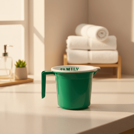 Divya Plastic Mug – 1500 ml – Green – Strong Plastic Mug for Bathroom, Kitchen & Utility Use - Al Kabayel Discount CentreDivya Plastic Mug – 1500 ml – Green – Strong Plastic Mug for Bathroom, Kitchen & Utility UseOrganizers & AccessoriesDIVYAAl Kabayel Discount Centre
