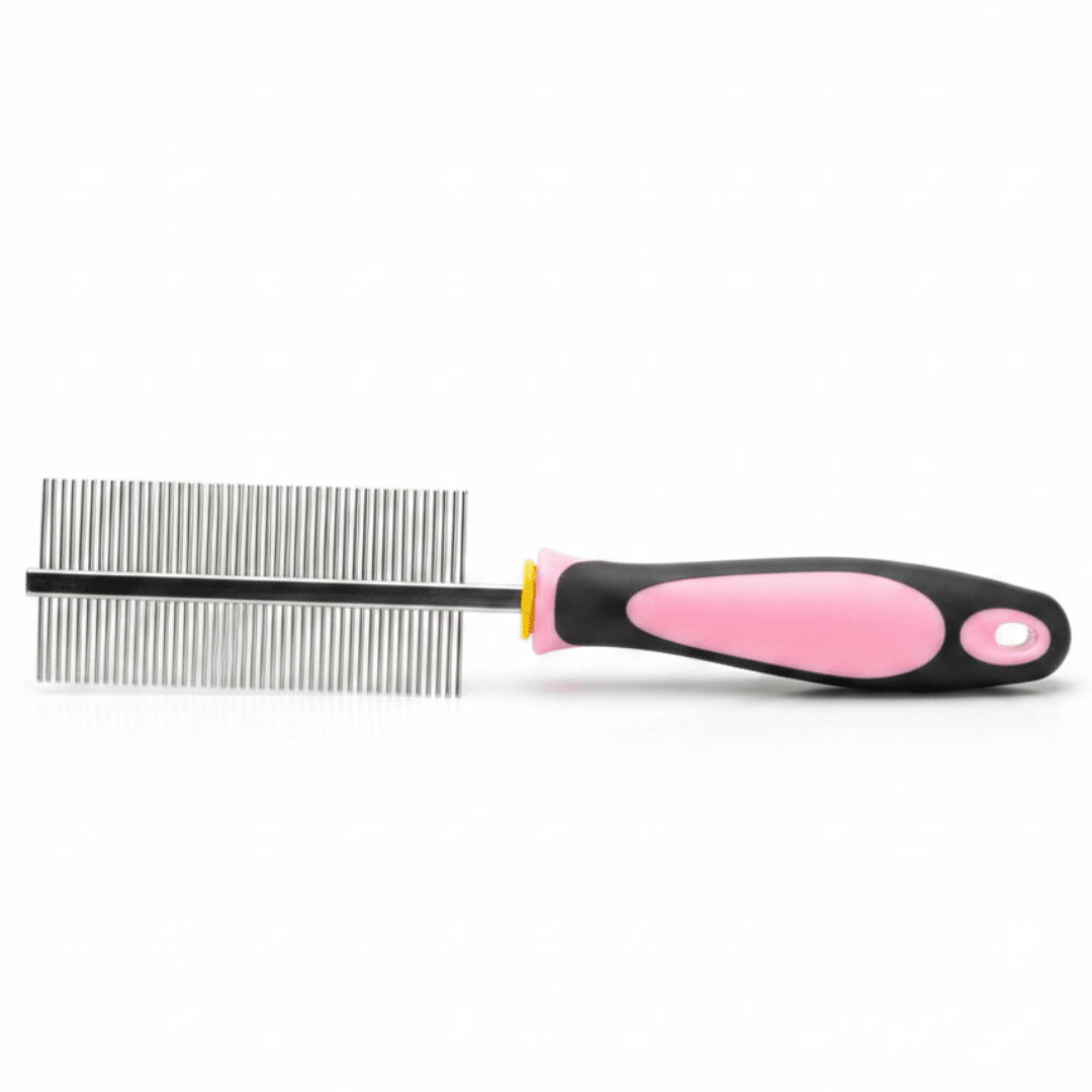DOKA Pet Grooming Comb 49 Pins | Stainless Steel | Pink Handle | 20cm - Al Kabayel Discount CentreDOKA Pet Grooming Comb 49 Pins | Stainless Steel | Pink Handle | 20cmPet SuppliesDOKAAl Kabayel Discount Centre