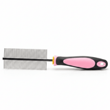 DOKA Pet Grooming Comb 49 Pins | Stainless Steel | Pink Handle | 20cm - Al Kabayel Discount CentreDOKA Pet Grooming Comb 49 Pins | Stainless Steel | Pink Handle | 20cmPet SuppliesDOKAAl Kabayel Discount Centre