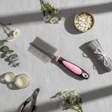 DOKA Pet Grooming Comb 49 Pins | Stainless Steel | Pink Handle | 20cm - Al Kabayel Discount CentreDOKA Pet Grooming Comb 49 Pins | Stainless Steel | Pink Handle | 20cmPet SuppliesDOKAAl Kabayel Discount Centre