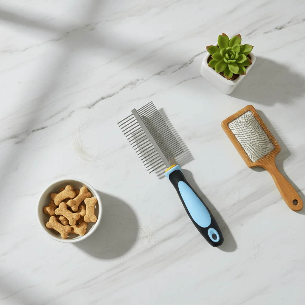 Doka Professional Pet Grooming Comb – 49 - Pin Stainless Steel | Blue & Black Ergonomic Handle | 20cm - Al Kabayel Discount CentreDoka Professional Pet Grooming Comb – 49 - Pin Stainless Steel | Blue & Black Ergonomic Handle | 20cmPet SuppliesDOKAAl Kabayel Discount Centre