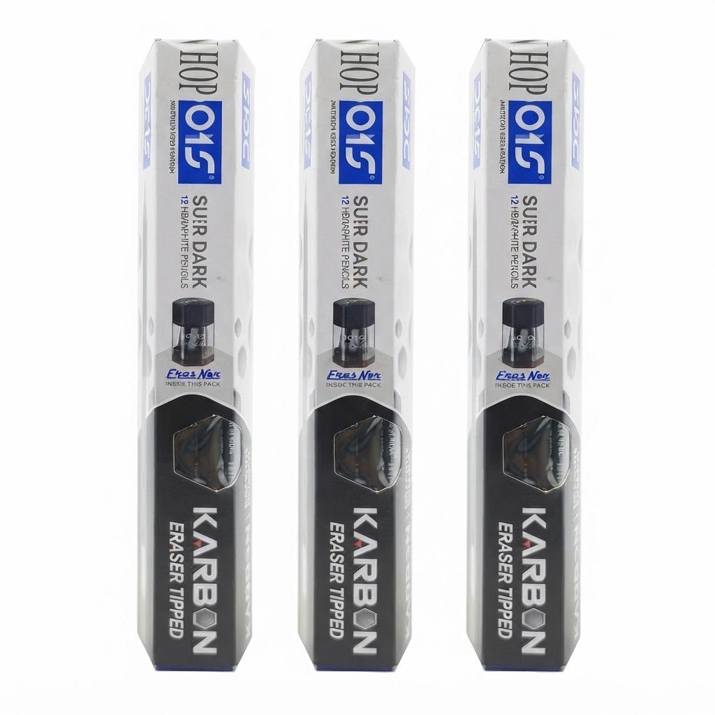 DOMS Karbon Super Dark HB/2 Graphite Pencils with Eraser Tip — Pack of 3 (36 Pencils) - Al Kabayel Discount CentreDOMS Karbon Super Dark HB/2 Graphite Pencils with Eraser Tip — Pack of 3 (36 Pencils)Pens, Pencils & MarkersDOMSAl Kabayel Discount Centre