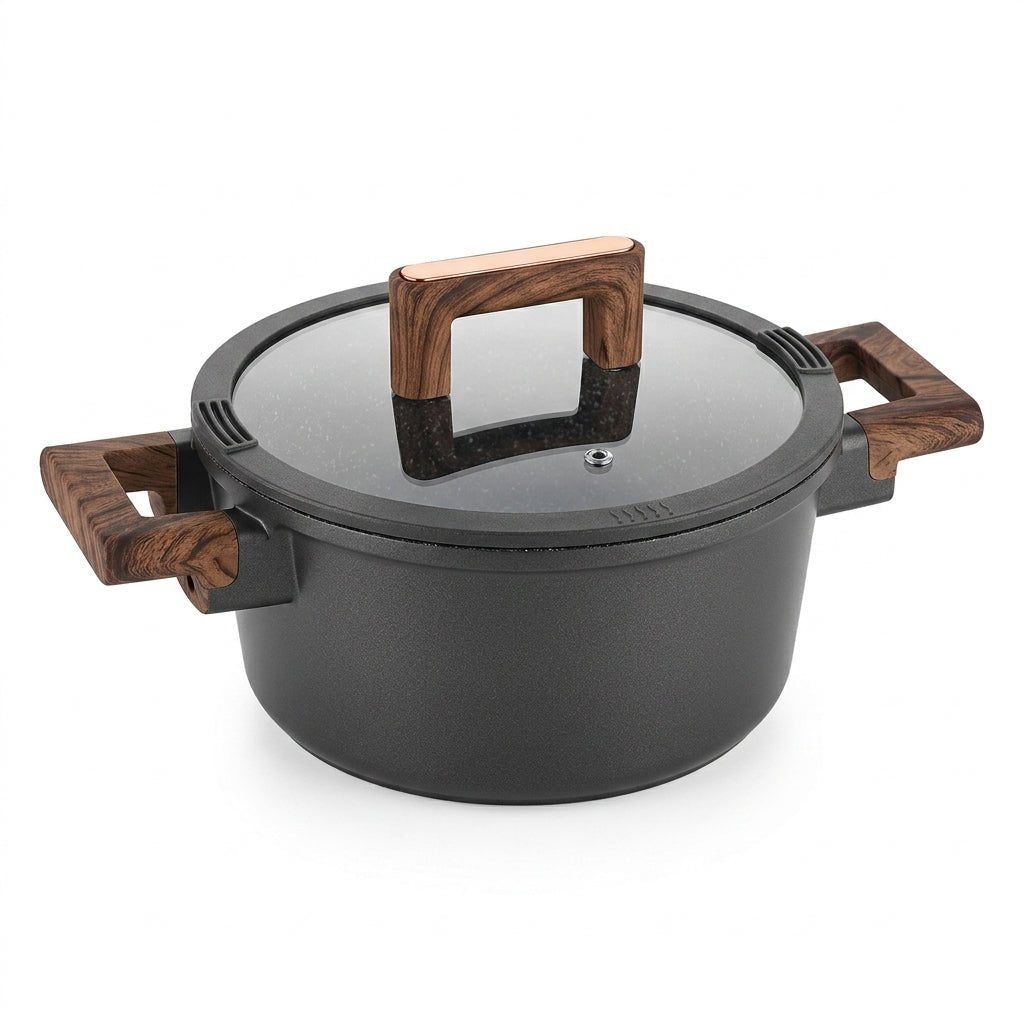 Donnor Cast Aluminium Casserole 20 CM – Walnut Series - Al Kabayel Discount CentreDonnor Cast Aluminium Casserole 20 CM – Walnut SeriesCasserolesDONNORAl Kabayel Discount Centre